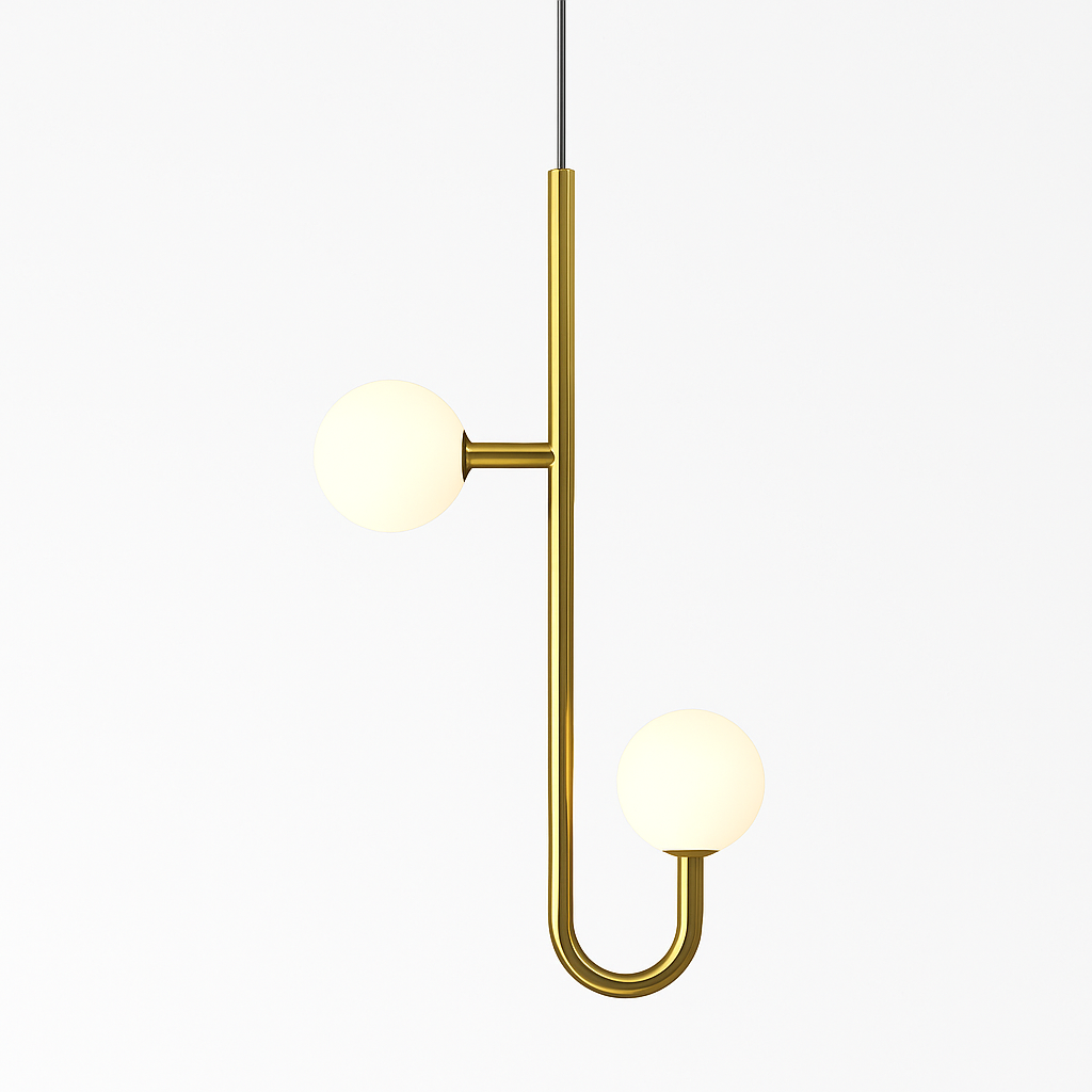 Suspension LED escalier colimaçon plafond lustre moderne luxe - vue 6 sur 14