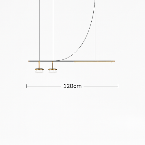 suspension à led linéaire design moderne pour décoration intérieure