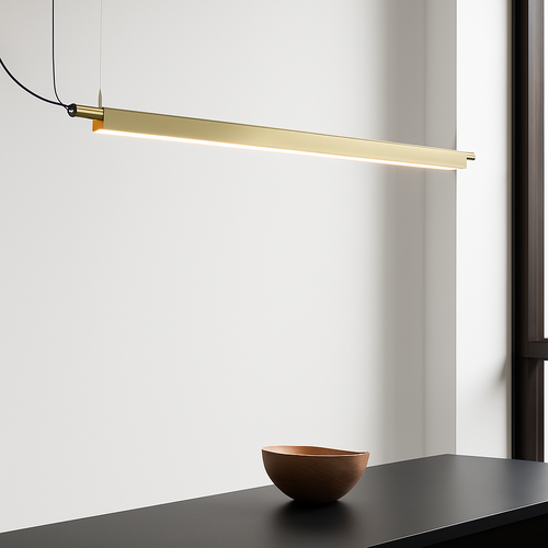 Suspension LED linéaire moderne de styliste - vue 2 sur 9