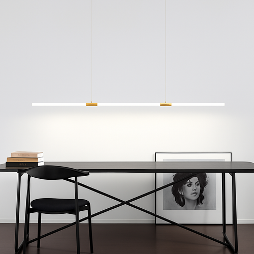 Suspension Led lumière cuisine éclairage lustres modernes pour salle à manger Table à manger suspension Led lampe Bronze Lustre App/télécommande - vue 2 sur 8