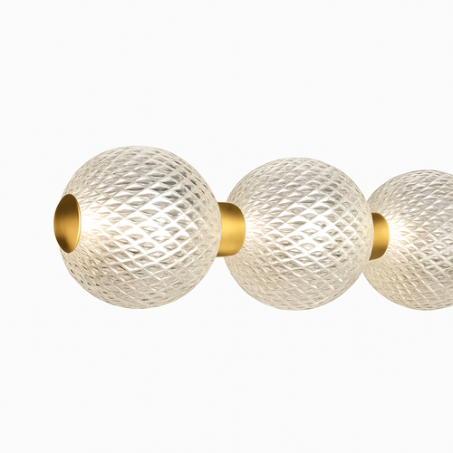 suspension led minimaliste en boule acrylique hauteur réglable - vue 7 sur 7