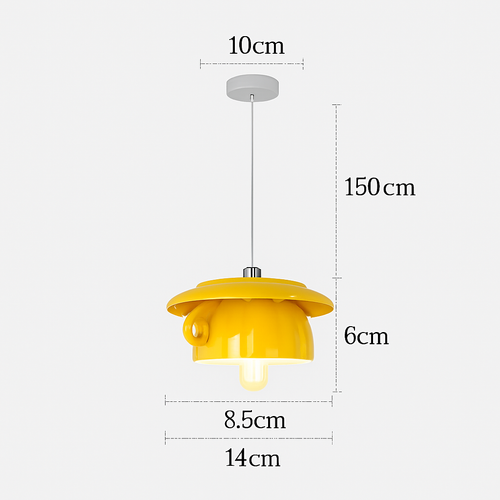 Suspension LED moderne en forme de tasse à caf renservée - vue 21 sur 24