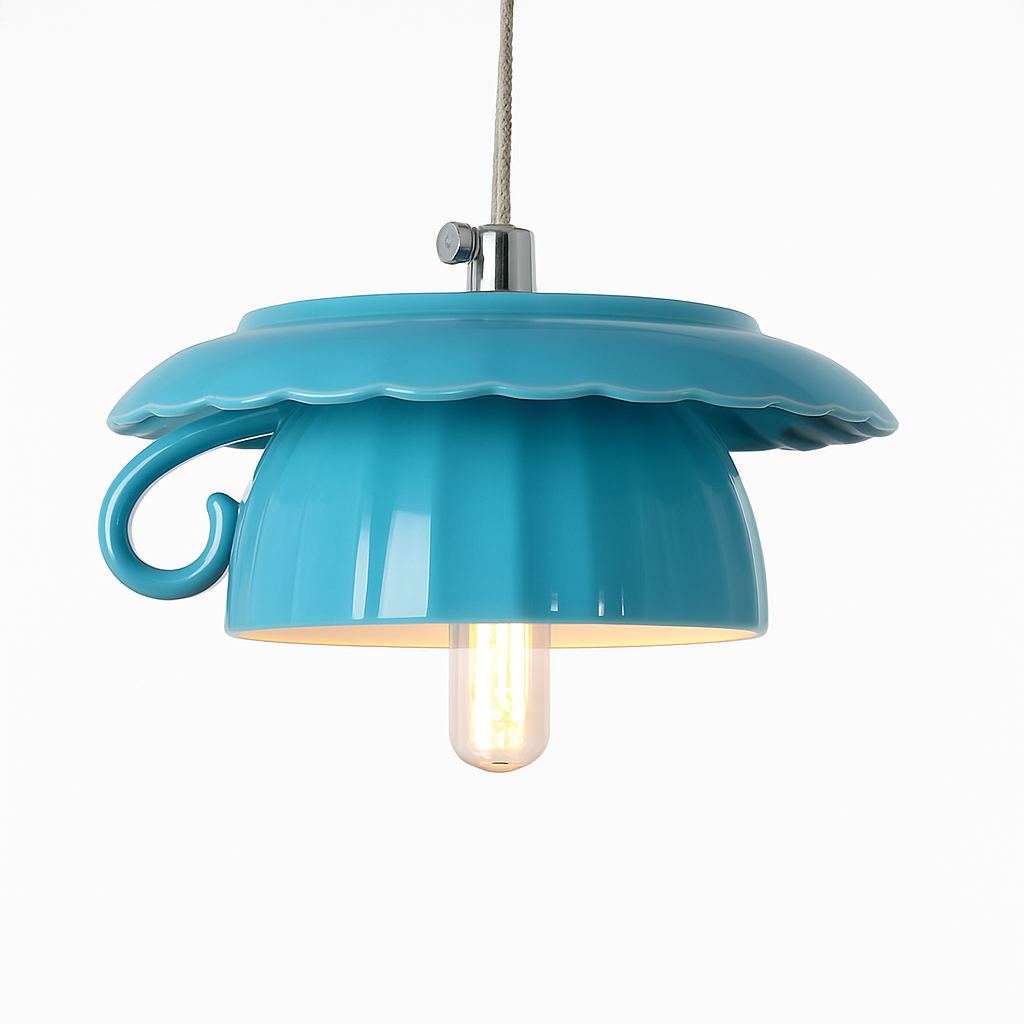 Suspension LED moderne en forme de tasse à caf renservée - vue 3 sur 24