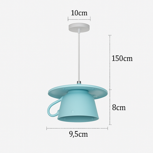 Suspension LED moderne en forme de tasse à caf renservée - vue 23 sur 24