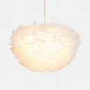 Suspension LED moderne fleurie blanche