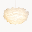 Suspension LED moderne fleurie blanche