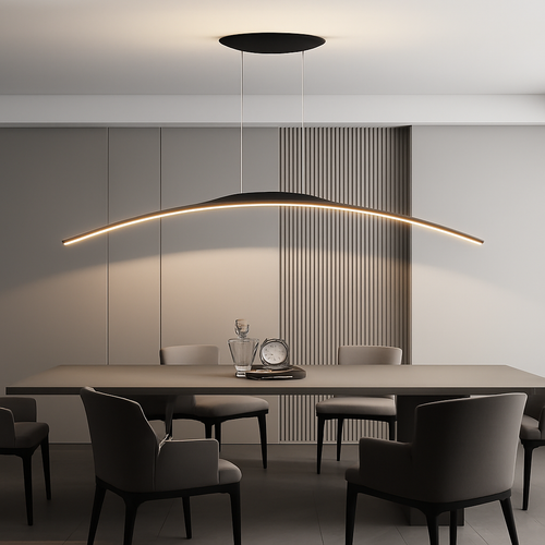 suspension led moderne minimaliste pour réception - vue 2 sur 15