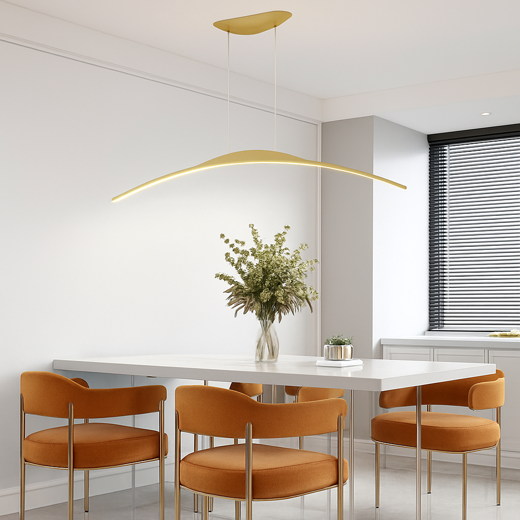 suspension led moderne minimaliste pour réception - vue 4 sur 15