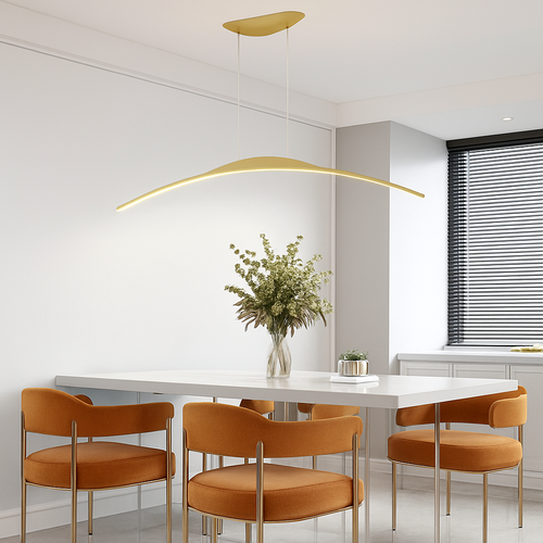 suspension led moderne minimaliste pour réception - vue 5 sur 15