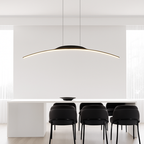 suspension led moderne minimaliste pour réception - vue 6 sur 15