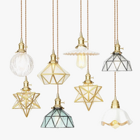suspension led moderne nordique maison cuivre verre