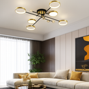 Suspension LED moderne or noir gradation tél.