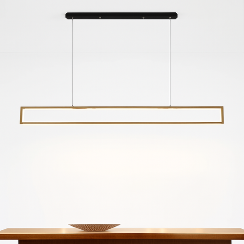 suspension led moderne pour éclairage intérieur rectangulaire