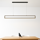 suspension led moderne pour éclairage intérieur rectangulaire