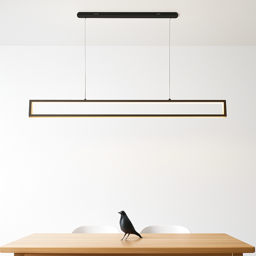 suspension led moderne pour éclairage intérieur rectangulaire - vue 2 sur 8