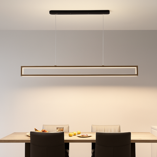 suspension led moderne pour éclairage intérieur rectangulaire - vue 4 sur 8
