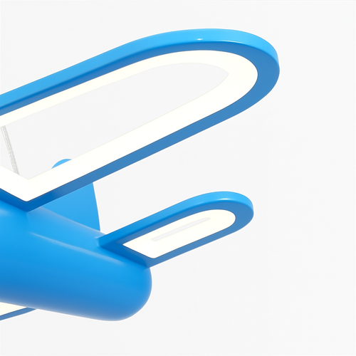 suspension led moderne pour enfants avec motif avion lumineux - vue 4 sur 9