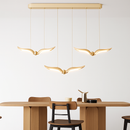 suspension led mouette acrylique de luxe éclairage intérieur