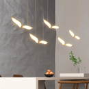 suspension led mouette acrylique de luxe éclairage intérieur