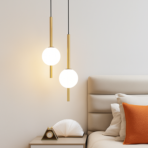 Suspension LED nordique cuisine île - vue 3 sur 12