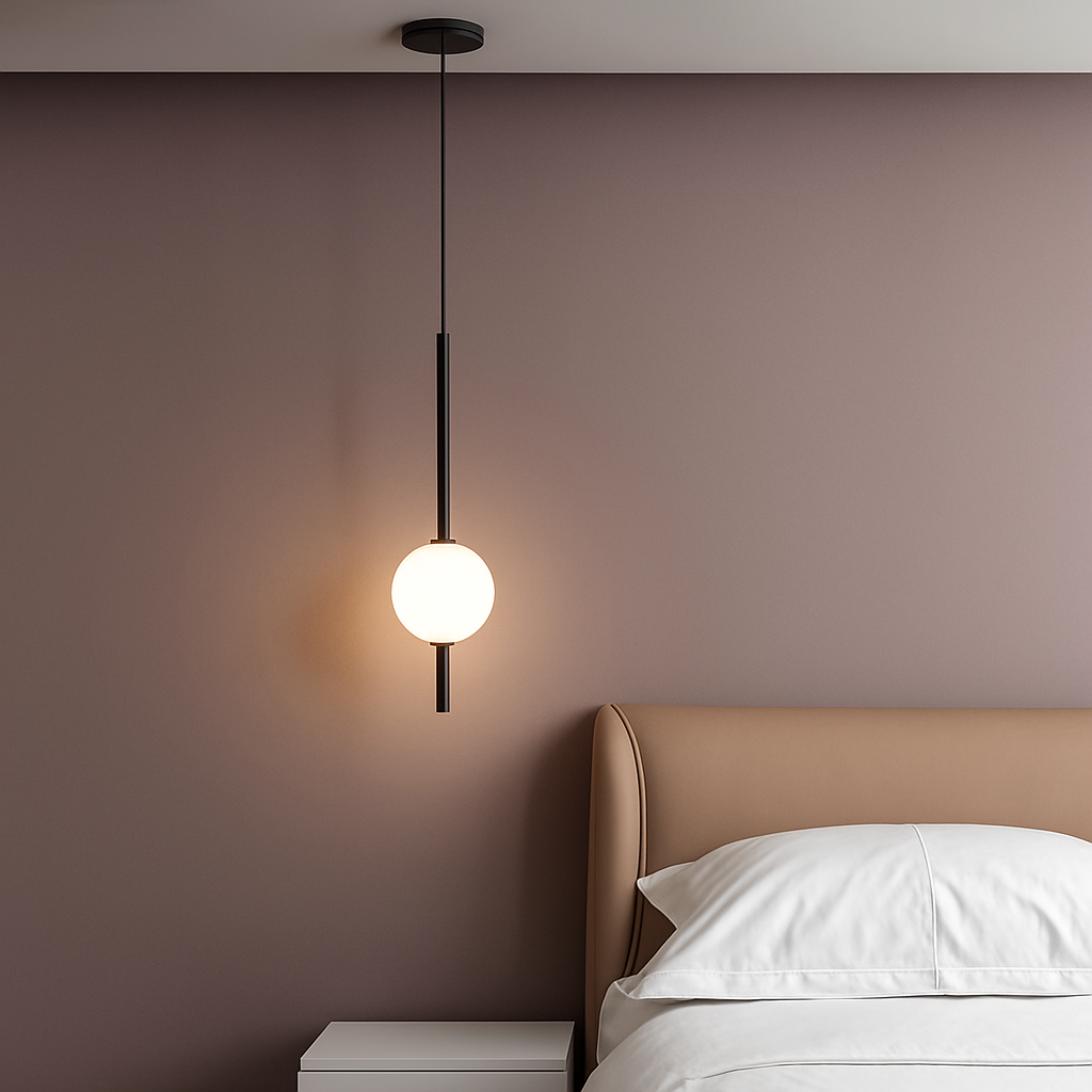 Suspension LED nordique cuisine île - vue 5 sur 12