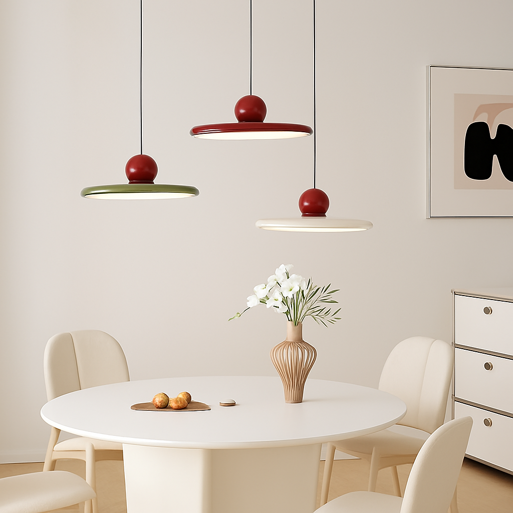 suspension led nordique style soucoupe pour éclairage intérieur - vue 3 sur 12