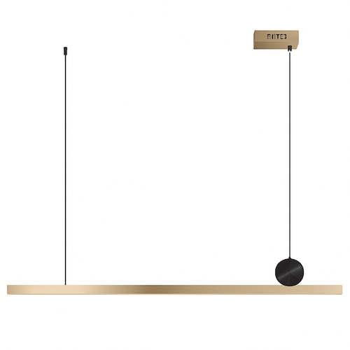 suspension led personnalisée en acier inoxydable pour décoration intérieure - vue 2 sur 7
