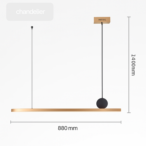 suspension led personnalisée en acier inoxydable pour décoration intérieure