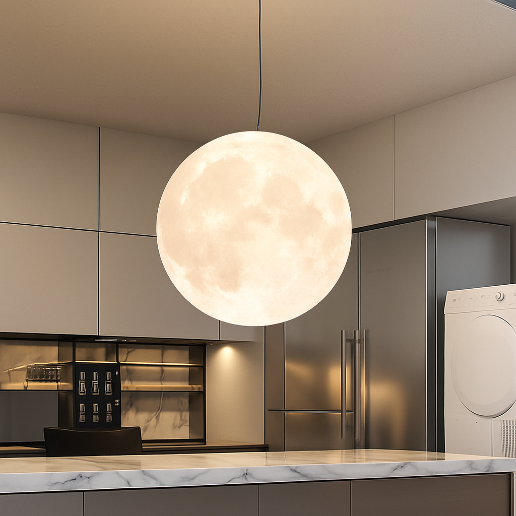 suspension led pleine lune luminaire suspendu pour bar - vue 4 sur 6