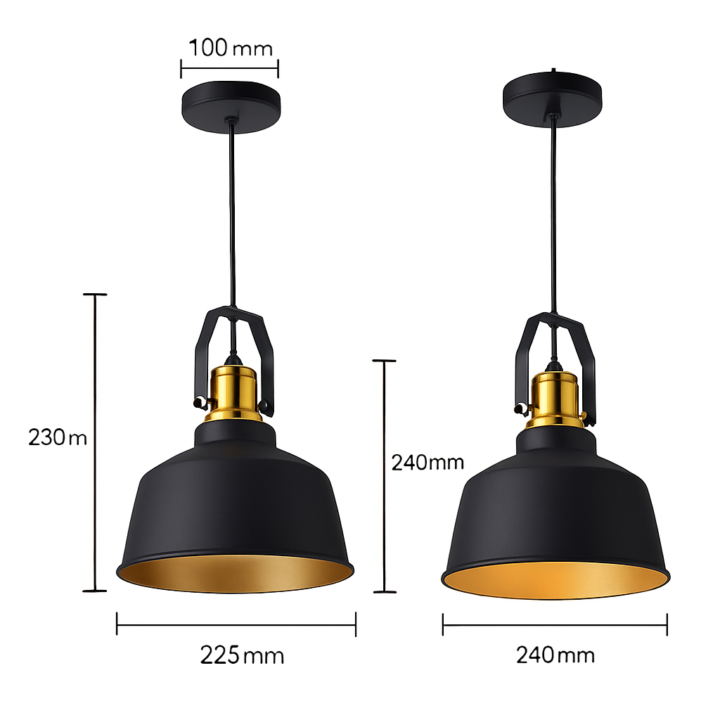 Suspension LED rustique Europe - vue 5 sur 5