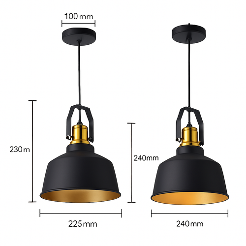 Suspension LED rustique Europe - vue 6 sur 5