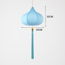 Suspension LED style chinois en tissu