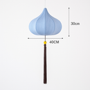Suspension LED style chinois en tissu