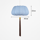 Suspension LED style chinois en tissu