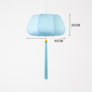 Suspension LED style chinois en tissu