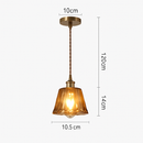 Suspension LED style vintage en verre Dolkie