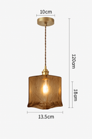 Suspension LED style vintage en verre Dolkie