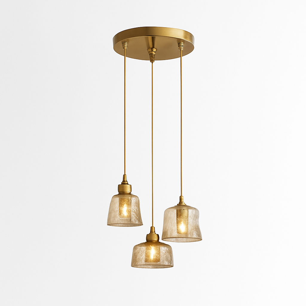 Suspension LED style vintage en verre Dolkie - vue 18 sur 20