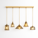 Suspension LED style vintage en verre Dolkie