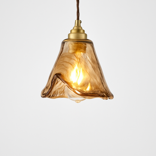 Suspension LED style vintage en verre Dolkie - vue 7 sur 20