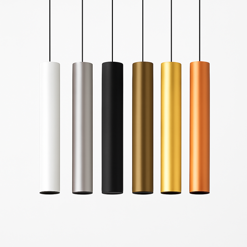 suspension led tube cylindrique pour décoration moderne - vue 2 sur 10