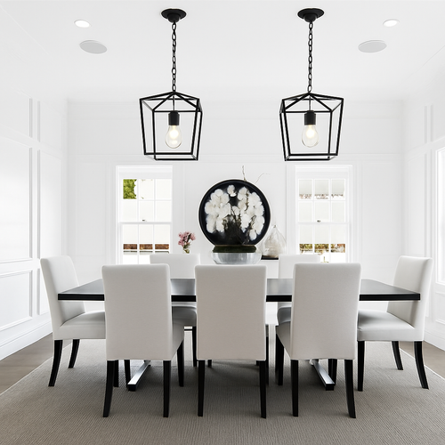 Suspension LED Vintage Loft Lanterne Suspension Hauteur Réglable Luminaire En Fer Pour Restaurant Cuisine Lumières Noires - vue 2 sur 7
