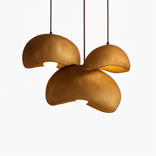 suspension à led wabi-sabi en résine créative pour décoration intérieure - vue 2 sur 23