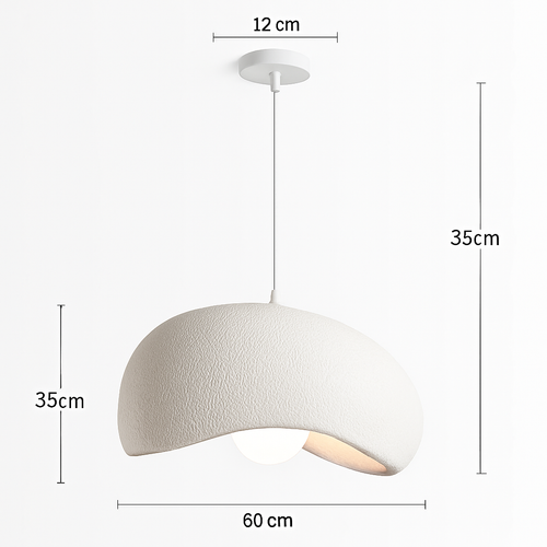 suspension à led wabi-sabi en résine créative pour décoration intérieure - vue 13 sur 23