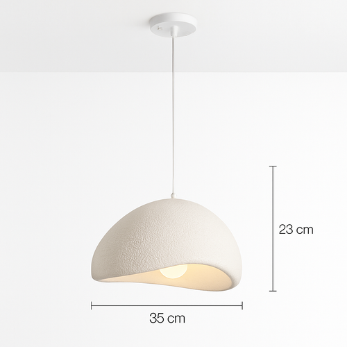 suspension à led wabi-sabi en résine créative pour décoration intérieure - vue 14 sur 23