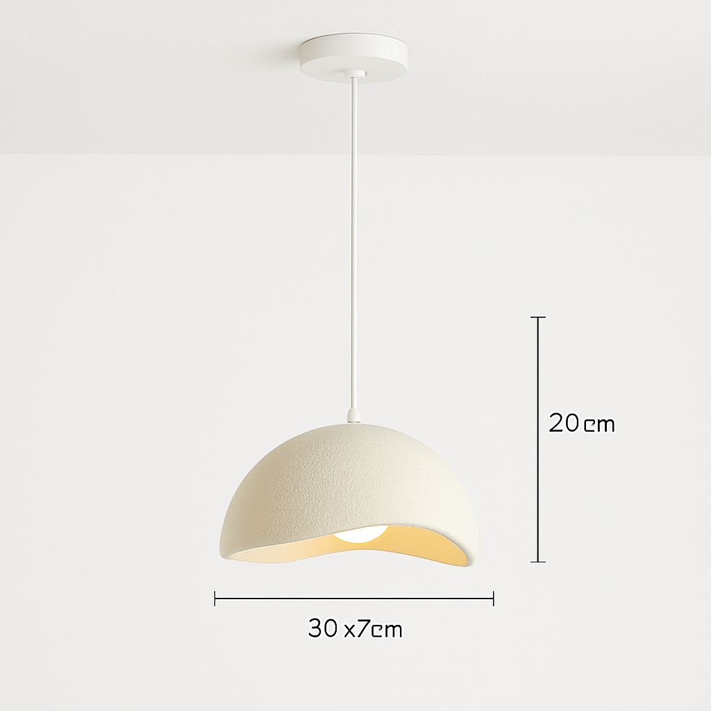 suspension à led wabi-sabi en résine créative pour décoration intérieure - vue 14 sur 23