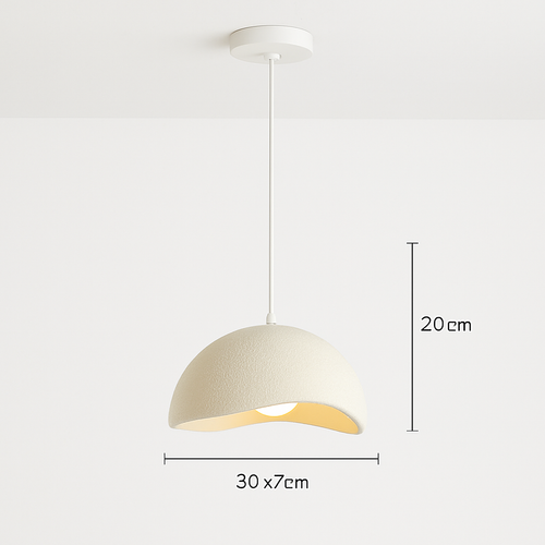 suspension à led wabi-sabi en résine créative pour décoration intérieure - vue 15 sur 23
