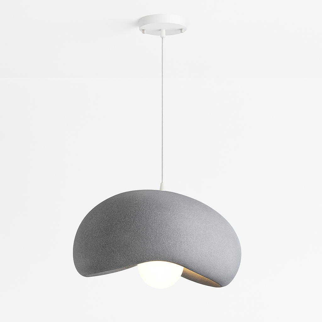 suspension à led wabi-sabi en résine créative pour décoration intérieure - vue 15 sur 23