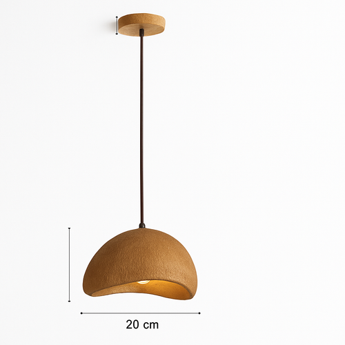 suspension à led wabi-sabi en résine créative pour décoration intérieure - vue 17 sur 23