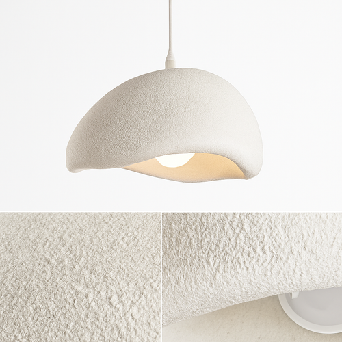 suspension à led wabi-sabi en résine créative pour décoration intérieure - vue 4 sur 23